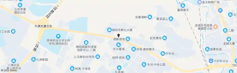 绵阳科园路_公交站地图_绵阳公交_妙搜公交查询2025