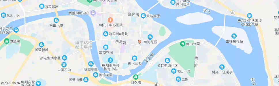 绵阳南街口_公交站地图_绵阳公交_妙搜公交查询2025
