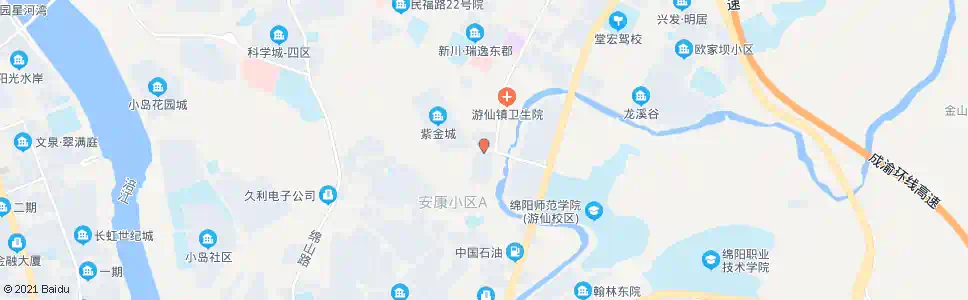 绵阳游仙路口_公交站地图_绵阳公交_妙搜公交查询2025