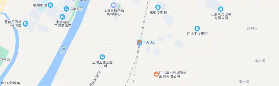 绵阳三合场_公交站地图_绵阳公交_妙搜公交查询2025
