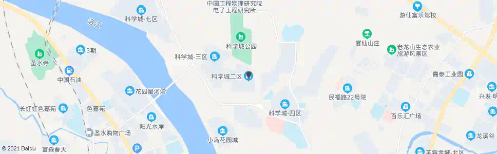 绵阳科学城二区_公交站地图_绵阳公交_妙搜公交查询2025