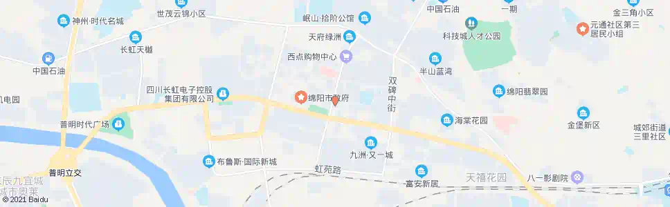 绵阳交警四大队_公交站地图_绵阳公交_妙搜公交查询2025