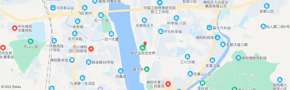 绵阳桑林坝_公交站地图_绵阳公交_妙搜公交查询2025