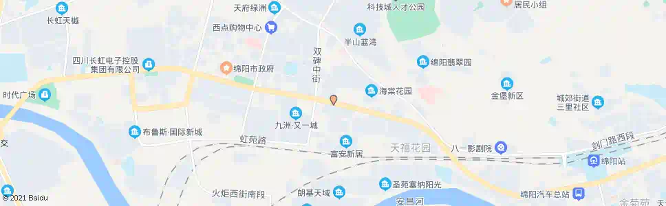 绵阳三五三六厂_公交站地图_绵阳公交_妙搜公交查询2025