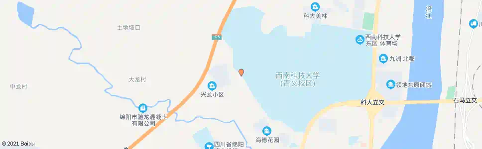 绵阳西南科技大学北门(育才街)_公交站地图_绵阳公交_妙搜公交查询2025