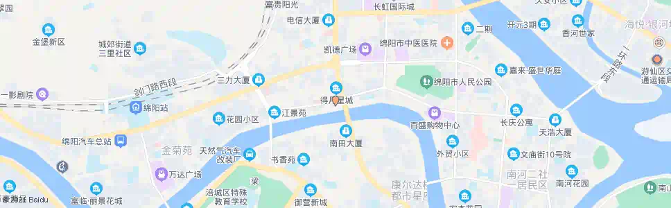 绵阳金阳公寓_公交站地图_绵阳公交_妙搜公交查询2025