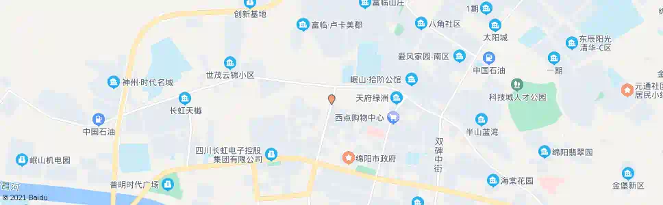 绵阳普明中路路口_公交站地图_绵阳公交_妙搜公交查询2025