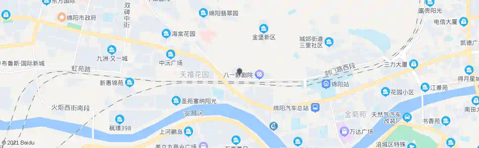 绵阳龙祥园_公交站地图_绵阳公交_妙搜公交查询2025
