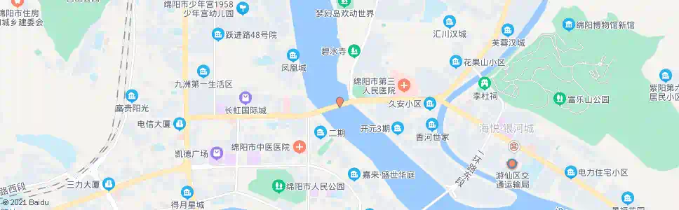 绵阳东方红大桥_公交站地图_绵阳公交_妙搜公交查询2025