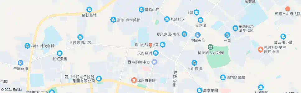 绵阳黄家祠_公交站地图_绵阳公交_妙搜公交查询2025