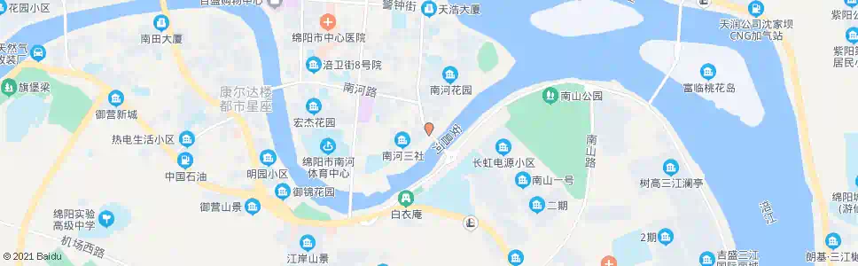 绵阳南山大桥_公交站地图_绵阳公交_妙搜公交查询2025