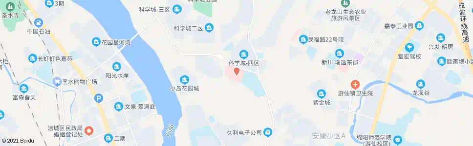 绵阳科学城医院_公交站地图_绵阳公交_妙搜公交查询2025
