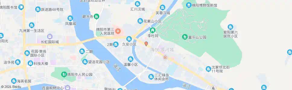 绵阳游仙保险公司_公交站地图_绵阳公交_妙搜公交查询2025