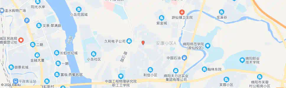 绵阳久远花园_公交站地图_绵阳公交_妙搜公交查询2025