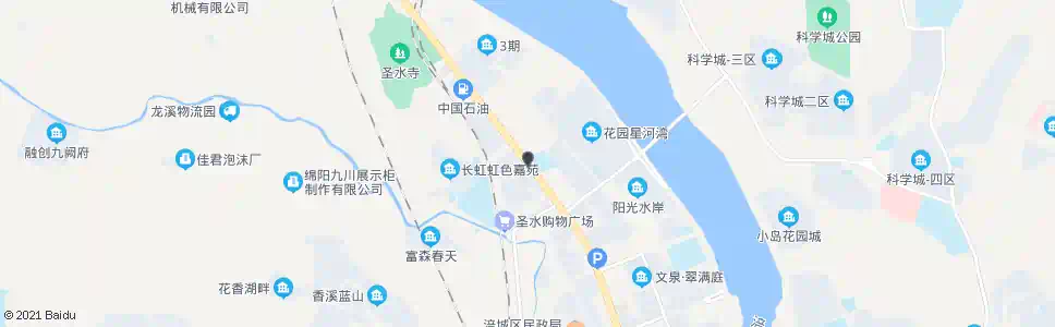 绵阳圣水七队_公交站地图_绵阳公交_妙搜公交查询2025