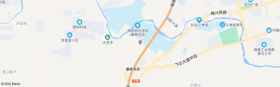 绵阳磨家_公交站地图_绵阳公交_妙搜公交查询2025