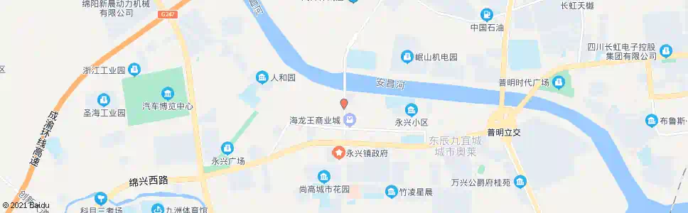 绵阳普明北路西段_公交站地图_绵阳公交_妙搜公交查询2025