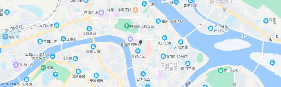 绵阳虚点_公交站地图_绵阳公交_妙搜公交查询2025