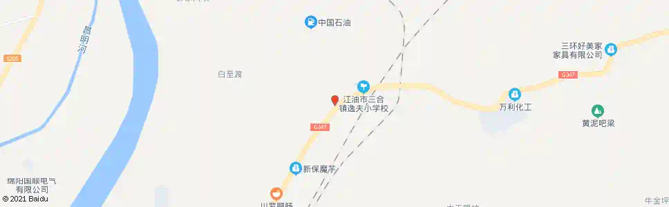 绵阳中雁加油站_公交站地图_绵阳公交_妙搜公交查询2025