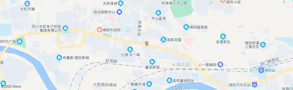 绵阳3536厂_公交站地图_绵阳公交_妙搜公交查询2025