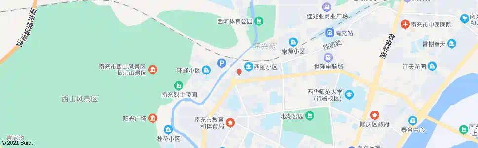南充玉带北路二段_公交站地图_南充公交_妙搜公交查询2025