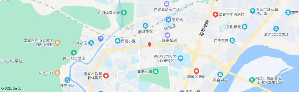 南充和平西路_公交站地图_南充公交_妙搜公交查询2025