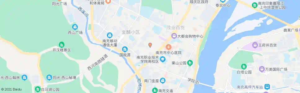 南充西门坝街_公交站地图_南充公交_妙搜公交查询2025