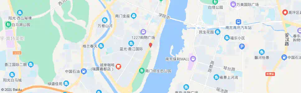 南充滨江中路(西藏路)_公交站地图_南充公交_妙搜公交查询2025