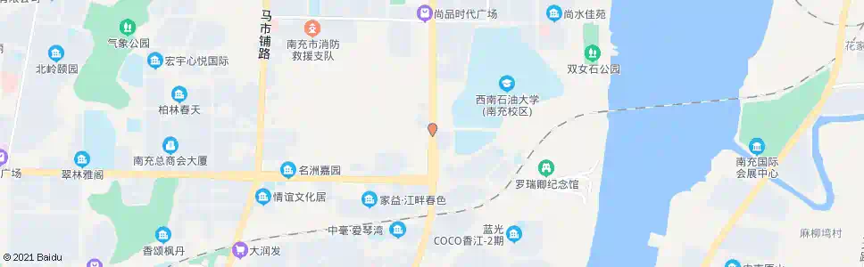南充滨江北路一段_公交站地图_南充公交_妙搜公交查询2025