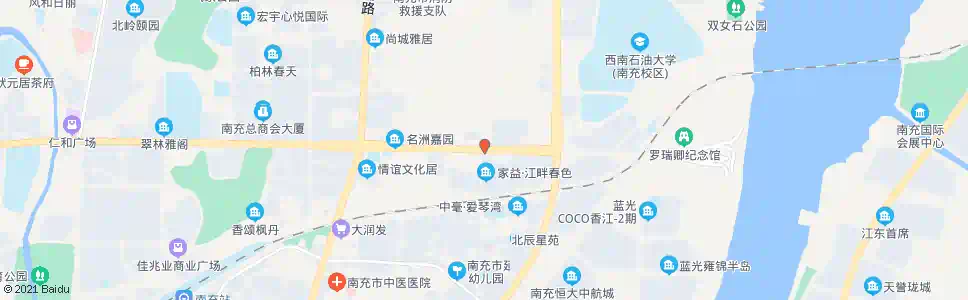 南充石油东路_公交站地图_南充公交_妙搜公交查询2025