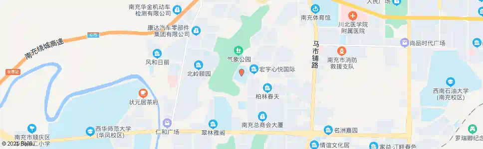 南充舞凤中学_公交站地图_南充公交_妙搜公交查询2025