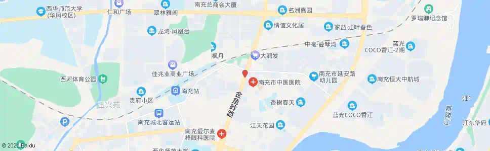 南充金鱼岭路_公交站地图_南充公交_妙搜公交查询2025