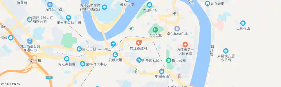 内江友爱湾_公交站地图_内江公交_妙搜公交查询2025