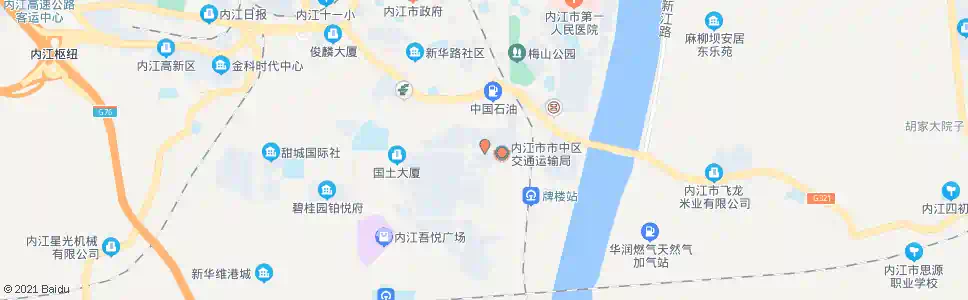 内江临江东区_公交站地图_内江公交_妙搜公交查询2025