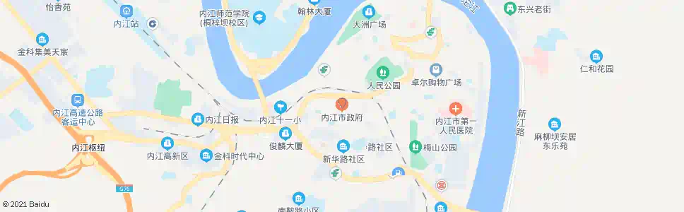 内江市政府_公交站地图_内江公交_妙搜公交查询2025