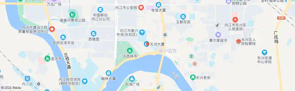内江太白路_公交站地图_内江公交_妙搜公交查询2025