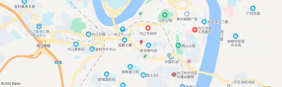 内江翔龙山_公交站地图_内江公交_妙搜公交查询2025