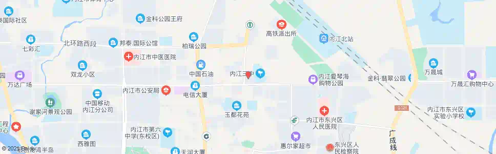 内江艾林商城_公交站地图_内江公交_妙搜公交查询2025