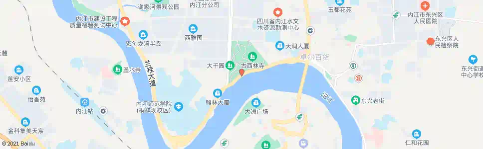 内江西林公园_公交站地图_内江公交_妙搜公交查询2025