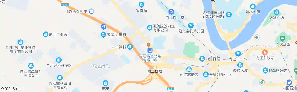 内江友家湾_公交站地图_内江公交_妙搜公交查询2025