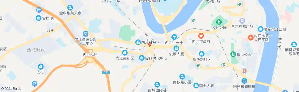 内江试验田_公交站地图_内江公交_妙搜公交查询2025