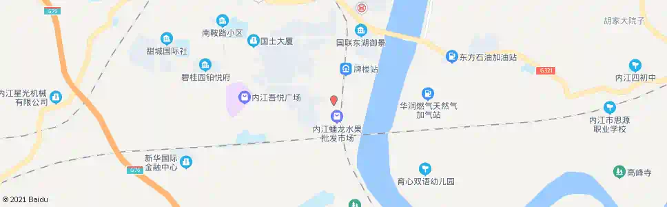内江水果市场_公交站地图_内江公交_妙搜公交查询2025