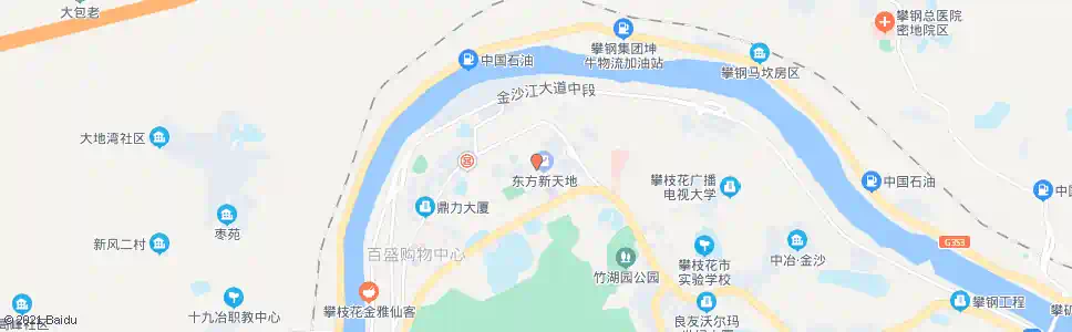 攀枝花东方巴黎_公交站地图_攀枝花公交_妙搜公交查询2025