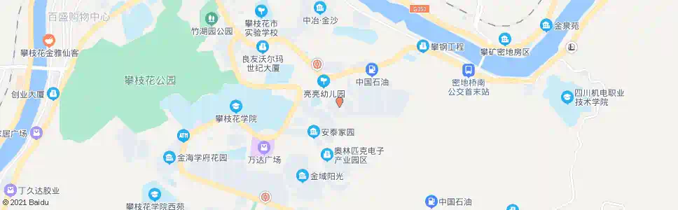 攀枝花龙江明珠(龙珠路下口)_公交站地图_攀枝花公交_妙搜公交查询2025
