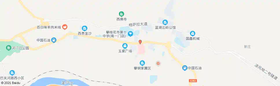 攀枝花市二医院_公交站地图_攀枝花公交_妙搜公交查询2025