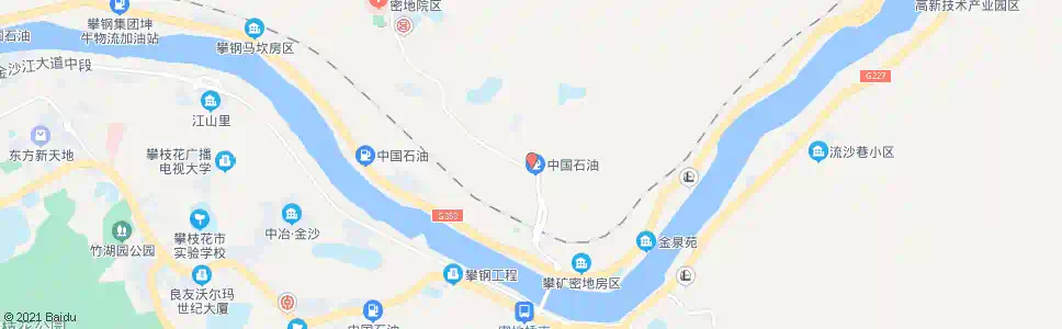 攀枝花红花田_公交站地图_攀枝花公交_妙搜公交查询2025