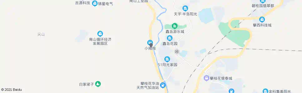 攀枝花攀达宏基_公交站地图_攀枝花公交_妙搜公交查询2025