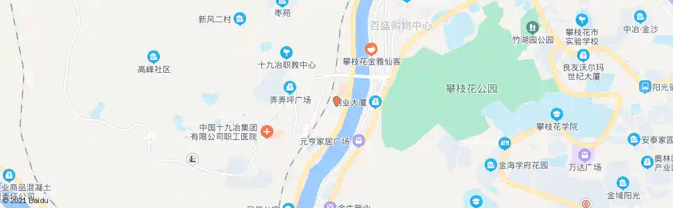 攀枝花攀钢总医院_公交站地图_攀枝花公交_妙搜公交查询2025