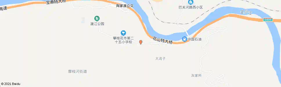 攀枝花陶花路_公交站地图_攀枝花公交_妙搜公交查询2025