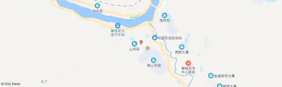 攀枝花南山_公交站地图_攀枝花公交_妙搜公交查询2025